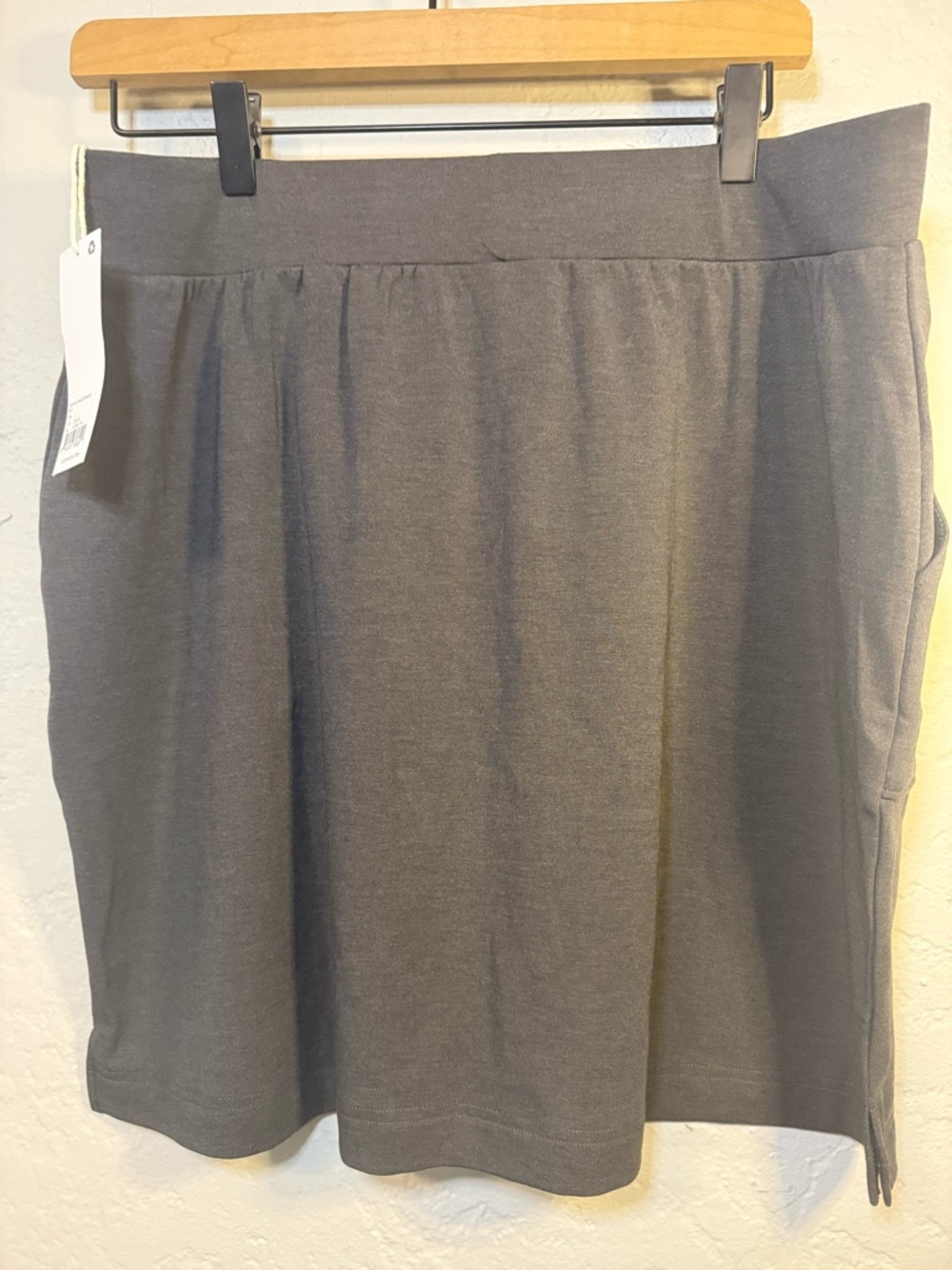 NWT Cozy Earth Women's Brushed Bamboo Patch Pocket Skirt Large - Picture 9 of 9